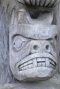 Wedgewood House Totem - Carver: Unknown. Cowichan Valley, Vancouver Island, British Columbia, Canada