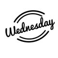 Wednesday black stamp
