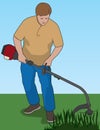 Weed Whacker Royalty Free Stock Photo