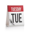 Week Calendar, Tuesday Page Royalty Free Stock Photo