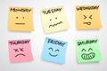 A week face expression Royalty Free Stock Photo
