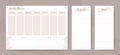 Week planner and to do list and notes pages set in pastel colors.