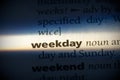 Weekday Royalty Free Stock Photo