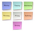 Weekdays Royalty Free Stock Photo