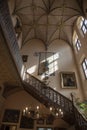 Entrance hall staircase of Loppem Castle Bruges