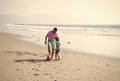 weekend family day. dad and child having fun outdoors. childhood and parenting. Royalty Free Stock Photo