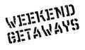 Weekend Getaways rubber stamp