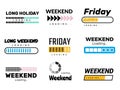 Weekend loading bar. Web ui interface loading lazy week days sunday saturday free party coming to end success processes