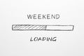 Weekend Loading Business Concept Royalty Free Stock Photo