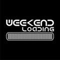 Weekend Loading icon isolated on dark background Royalty Free Stock Photo