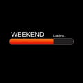 Weekend loading progress Bar.