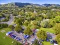 Weekend market at Waikanae township in Wellington in New Zealand Royalty Free Stock Photo