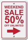 Weekend sale 50% off unlimited