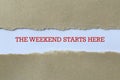 The weekend starts here Royalty Free Stock Photo