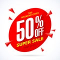 Weekend super sale banner