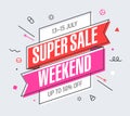 Weekend Super Sale banner