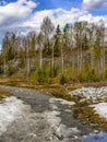 Weekend trip to Karelia.  Ruskeala mountain Park Royalty Free Stock Photo