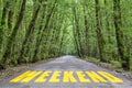 Jungle road to weekend Royalty Free Stock Photo