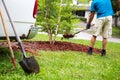 Weekend yard work Royalty Free Stock Photo