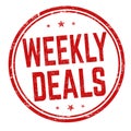 Weekly deals sign or stamp