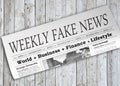 Weekly Fake News Newspaper Royalty Free Stock Photo