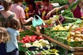 Weekly green market in Gmunden