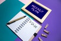 Weekly Plan. Organize with Note and To Do List on background Royalty Free Stock Photo