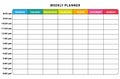 Weekly planner Royalty Free Stock Photo