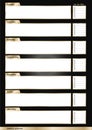 Weekly planner metallic black and gold smart