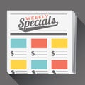 Weekly Sale Ad Flyer Circular Icon Image Royalty Free Stock Photo