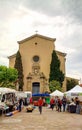 Weekly saturday market at La Garriga town