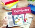 Weekly Schedule Reminder Activities Planner Concept Royalty Free Stock Photo