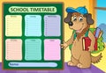 Weekly school timetable design 8