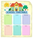 Weekly school timetable thematics 7