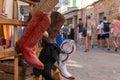 Weekly street market in Santanyi Royalty Free Stock Photo