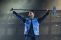 The Weeknd Rhythm and blues music band perform in concert at FIB Festival