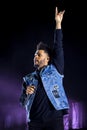 The Weeknd Rhythm and blues music band perform in concert at FIB Festival