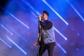 The Weeknd Rhythm and blues music band perform in concert at FIB Festival