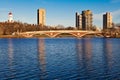 Weeks Memorial Footbridge Royalty Free Stock Photo