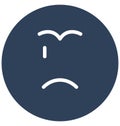 weeping, crying Vector Isolated Icon which can easily modify or edit Royalty Free Stock Photo