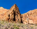 Weeping Rock Waterfall in Zion National Park Royalty Free Stock Photo