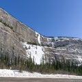 Weeping wall, Banff National park, Canada Royalty Free Stock Photo