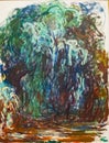 Weeping Willow 2 by French Impressionist painter Claude Monet