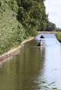 The Weerribben-wieden National Park in Overijssel Royalty Free Stock Photo