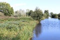 The Weerribben-wieden National Park in Overijssel Royalty Free Stock Photo