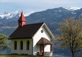 Little chapel in the alps in Weesen in Switzerland