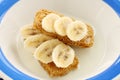 Weet Bix With Bananas Royalty Free Stock Photo