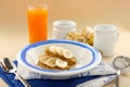 Weet Bix With Bananas Royalty Free Stock Photo