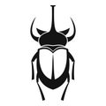 Weevil beetle icon, simple style