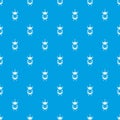 Weevil beetle pattern seamless blue